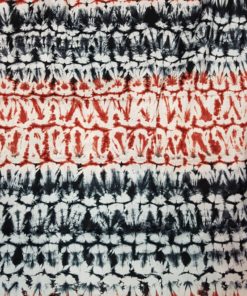 Tissu calicot blanc, rouge et noir Scarabée