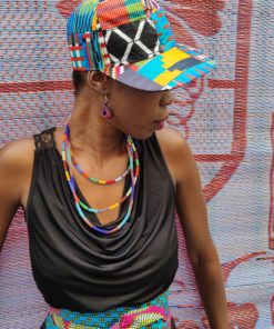 Casquette unisexe wax multicolore