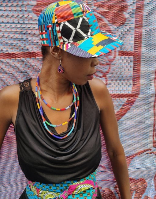 Casquette unisexe wax multicolore
