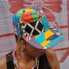 Casquette unisexe wax multicolore