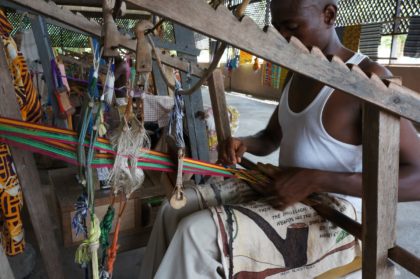 Tissage de Kenté au Ghana