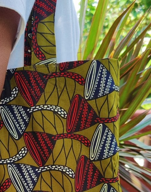 Tote bag en tissu africain wax