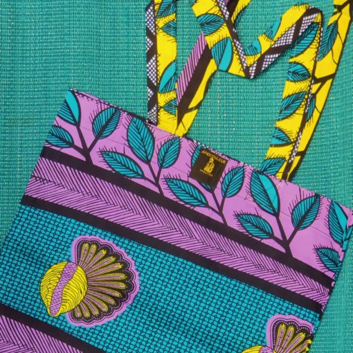 Tote bag en tissu africain wax