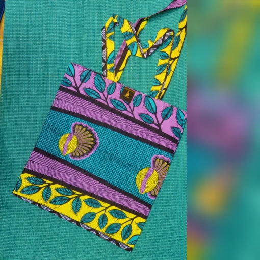 Tote bag en tissu africain wax