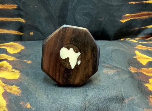 Bague en bois et os