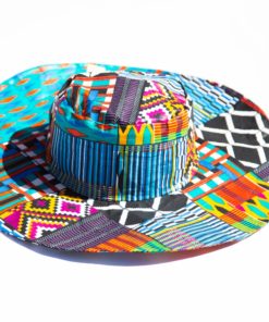 Chapeau de soleil en tissu africain wax