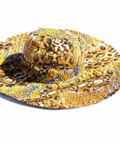 Chapeau de soleil en tissu africain wax