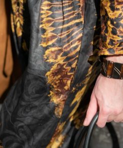 Bracelet en os strié