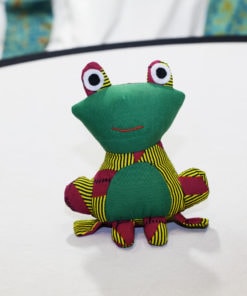 Grenouille en tissu africain