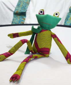 Grenouille en tissu africain