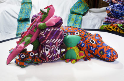 Animaux en tissu africain