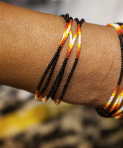Bracelets africains en lamelles de bakélite