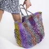 Sac macramé multicolore