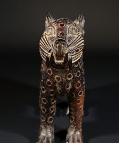 Léopard en bronze femelle de Bénin Ciity au Nigéria