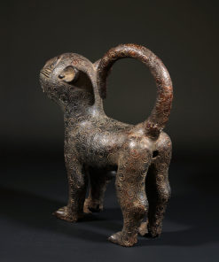 Léopard en bronze mâle de Bénin Ciity au Nigéria