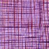 Tissu africain calicot blanc, rouge et violet Vichy