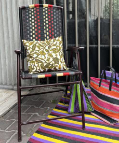 Housse de coussin en tissu africain wax