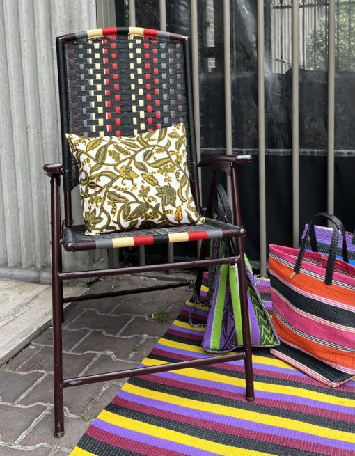 Housse de coussin en tissu africain wax