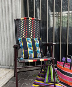 Housse de coussin en tissu africain wax