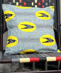 Housse de coussin en tissu africain wax