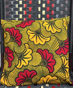 Housse de coussin en tissu africain wax