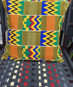 Housse de coussin en tissu africain wax