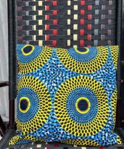 Housse de coussin en tissu africain wax