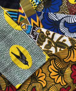 Housse de coussin en tissu africain wax