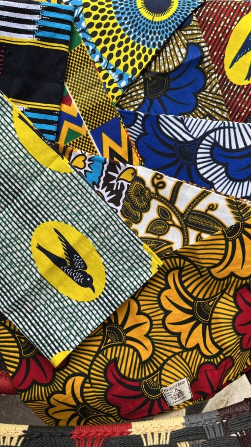 Housse de coussin en tissu africain wax