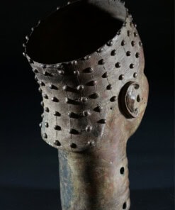 Tête en bronze de Roi (Oba ou Oni) du Royaume Yoruba d'Ifé au Nigéria