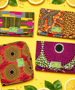 Protège carnet de santé bébé en tissu africain wax