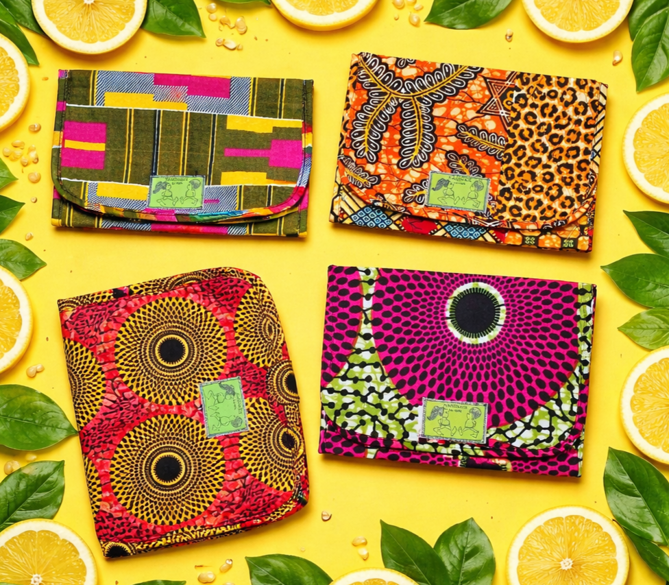 Protège carnet de santé bébé en tissu africain wax