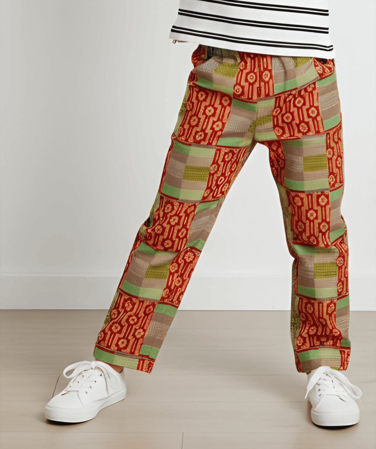 Pantalon enfant en tissu africain coton wax