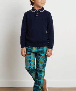 Pantalon enfant en tissu africain coton wax