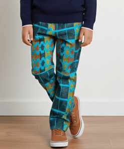 Pantalon enfant en tissu africain coton wax