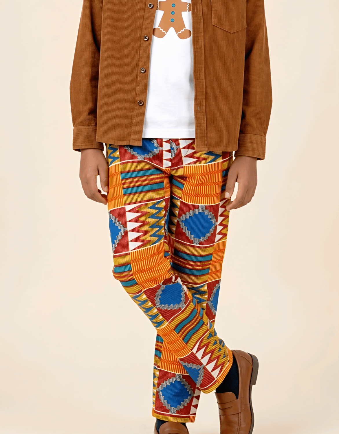 Pantalon enfant en tissu africain coton wax