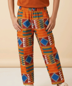 Pantalon enfant en tissu africain coton wax