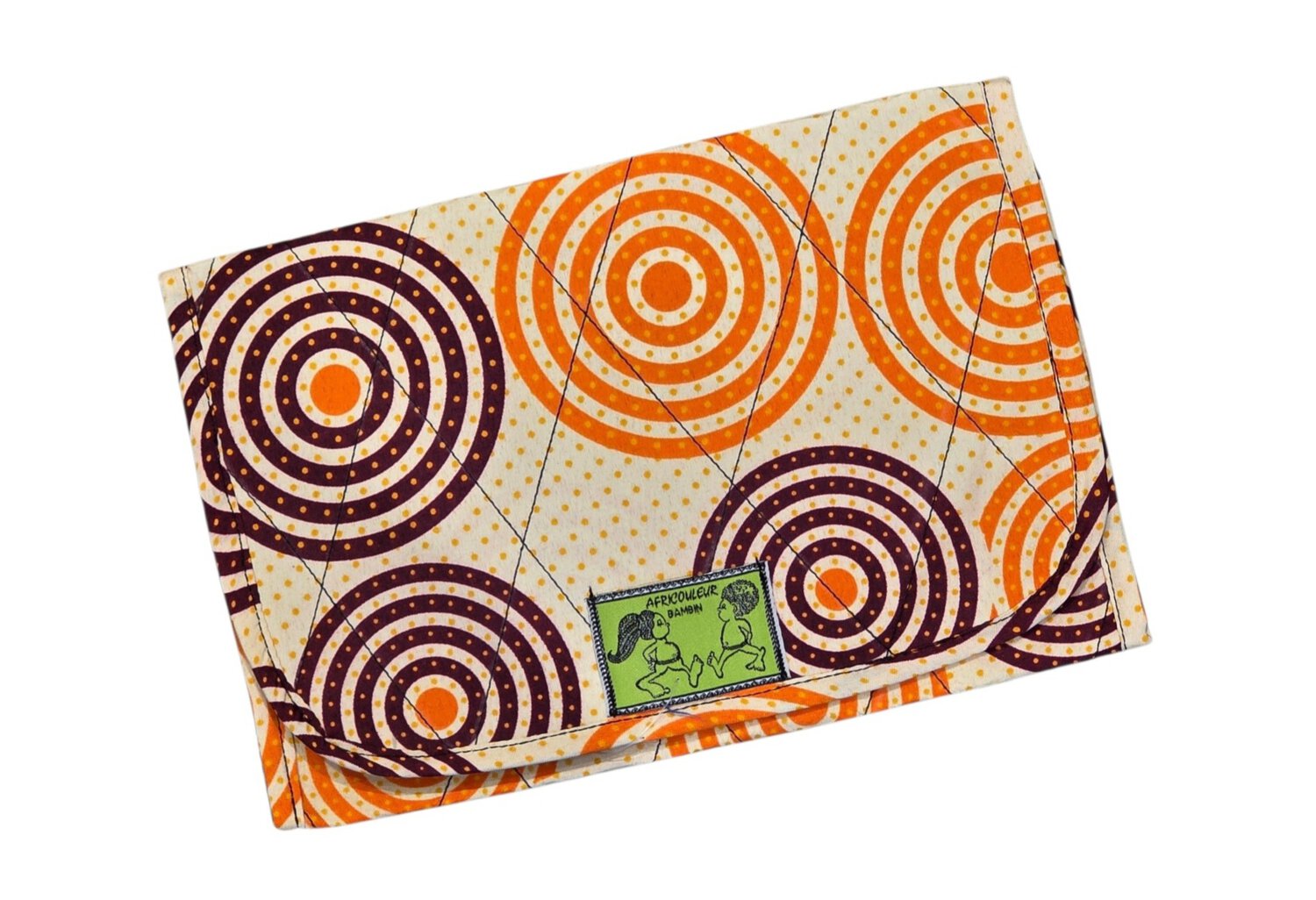 Protège carnet de santé bébé en tissu africain wax